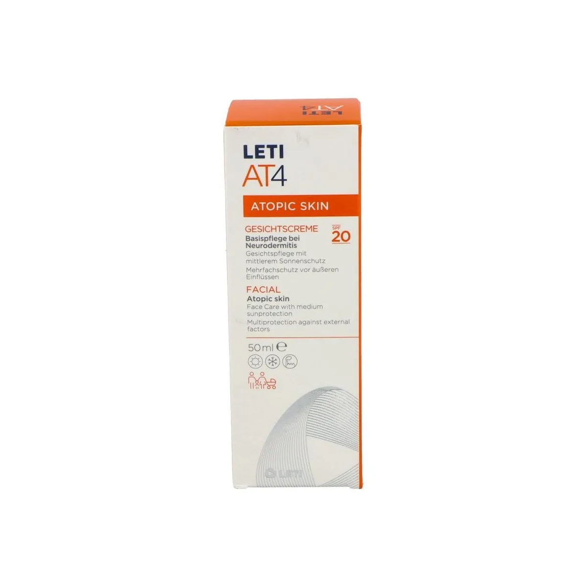 Leti at4 Crema Facial Spf 20 50 Ml