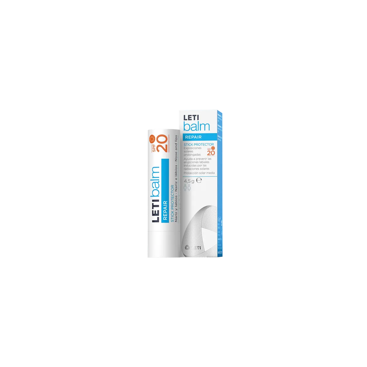 LETIbalm Repair SPF20+ Stick Protector Nariz y Labios 4,5 g