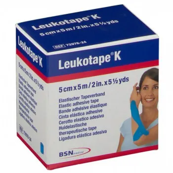 Leukotape K 5 cm x 5 cm Azul