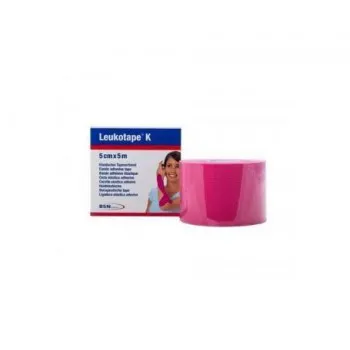Leukotape K Cinta adhesiva elástica 5 M x 5 cm Rosa