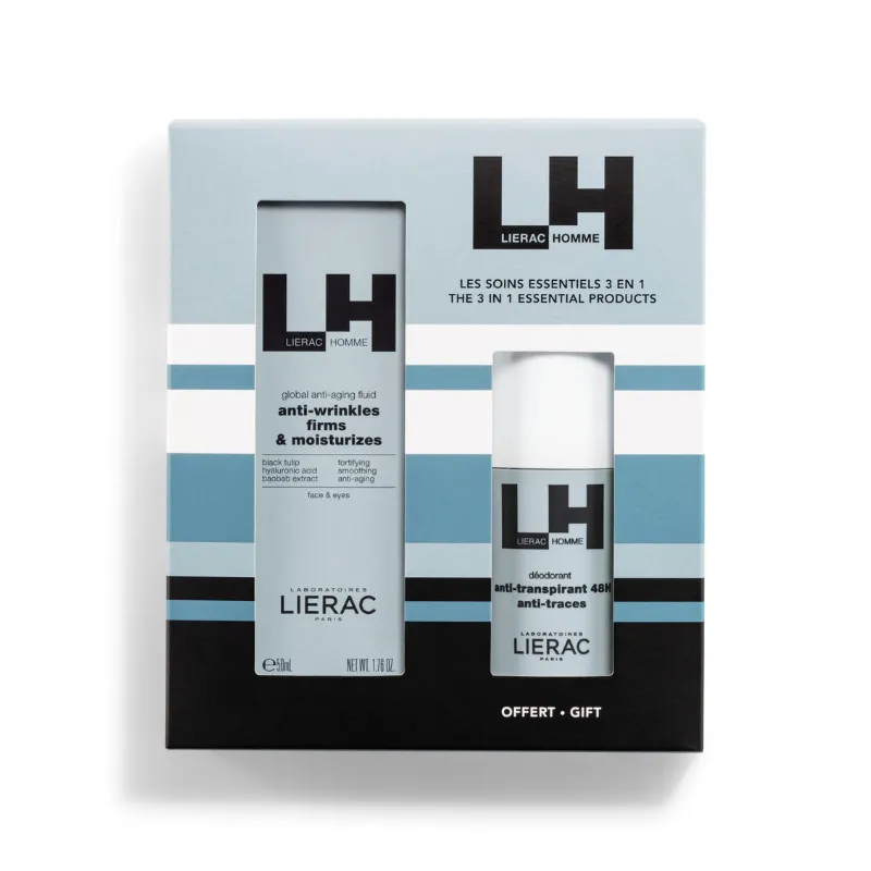 LIERAC Coffre Día del Padre Fluid Anti -AGING 50ml + Oferta de desodorante 50 ml