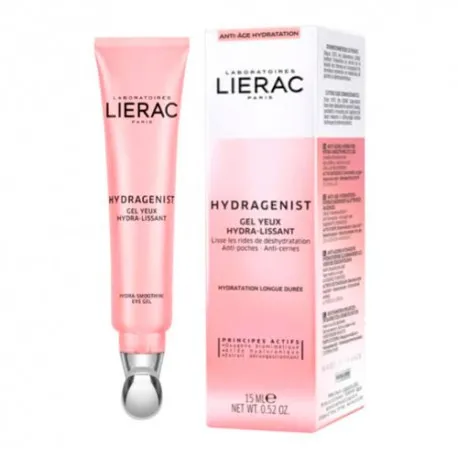 LIERAC HYDRAGENIST GEL CONTORNO DE OJOS HIDRATANTE ALISADOR 15 ML.