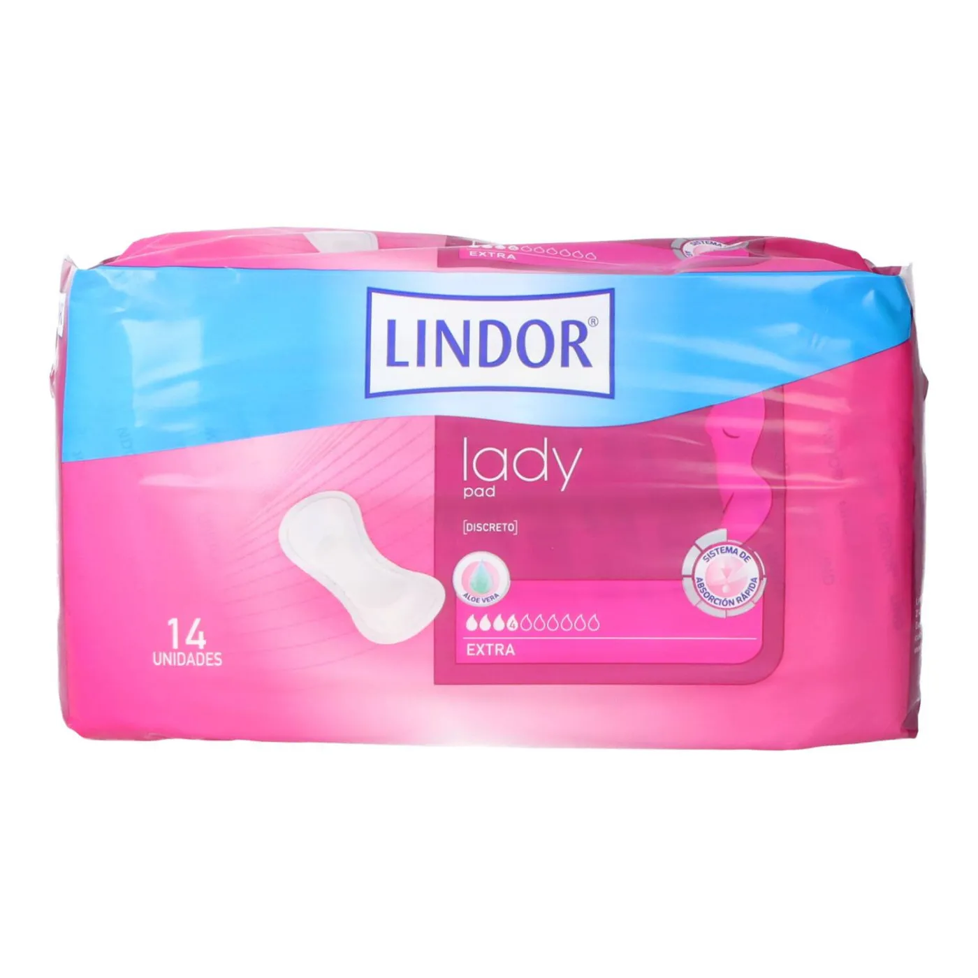 Lindor Premium Lady Pad 4 Gotas 14 Uds