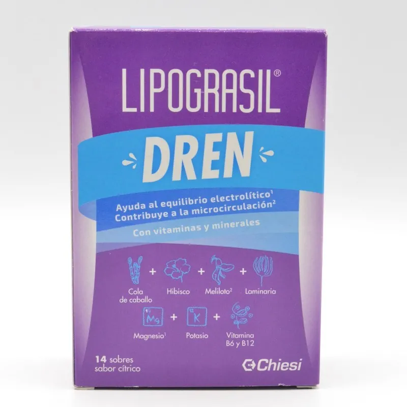 LIPOGRASIL DREN 14 SOBRES CITRICOS