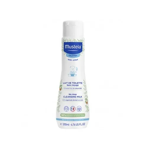 Loción Limpiadora sin aclarado con Aguacate Bio, 200 ml. - Mustela