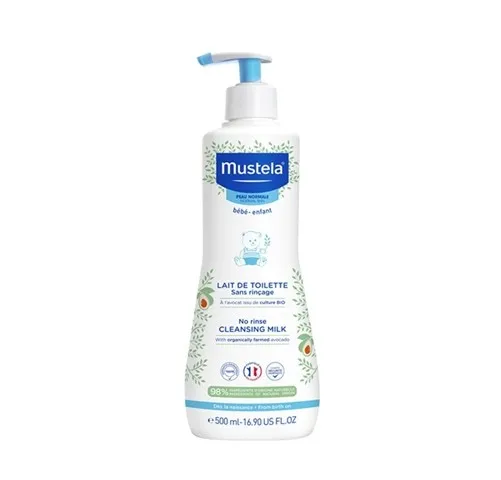 Loción Limpiadora sin aclarado con Aguacate Bio, 500 ml. - Mustela