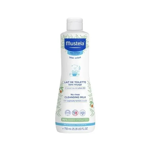 Loción Limpiadora sin aclarado con Aguacate Bio, 750 ml. - Mustela
