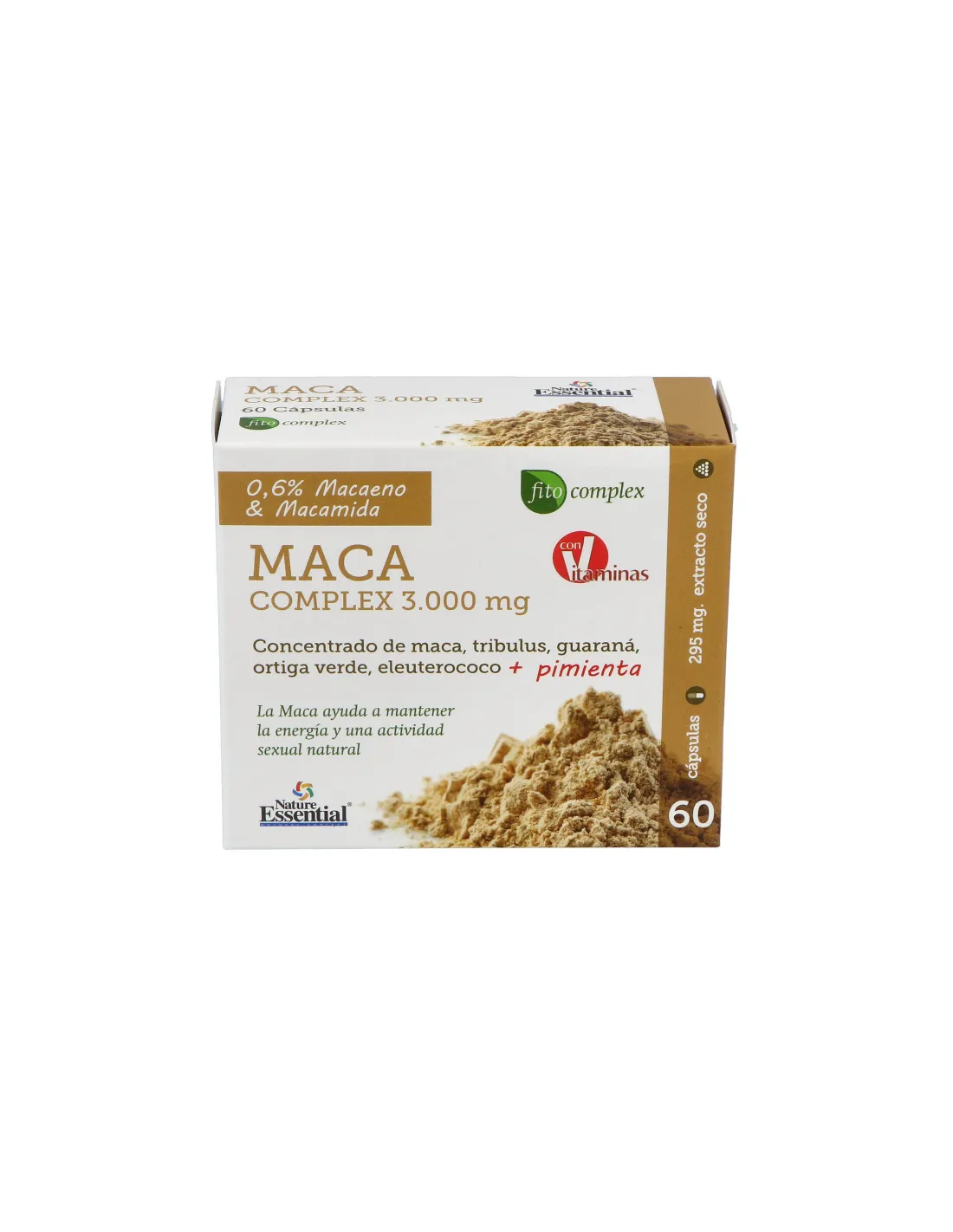 Maca Complex 3000Mg. 60Cap. de Nature Essential