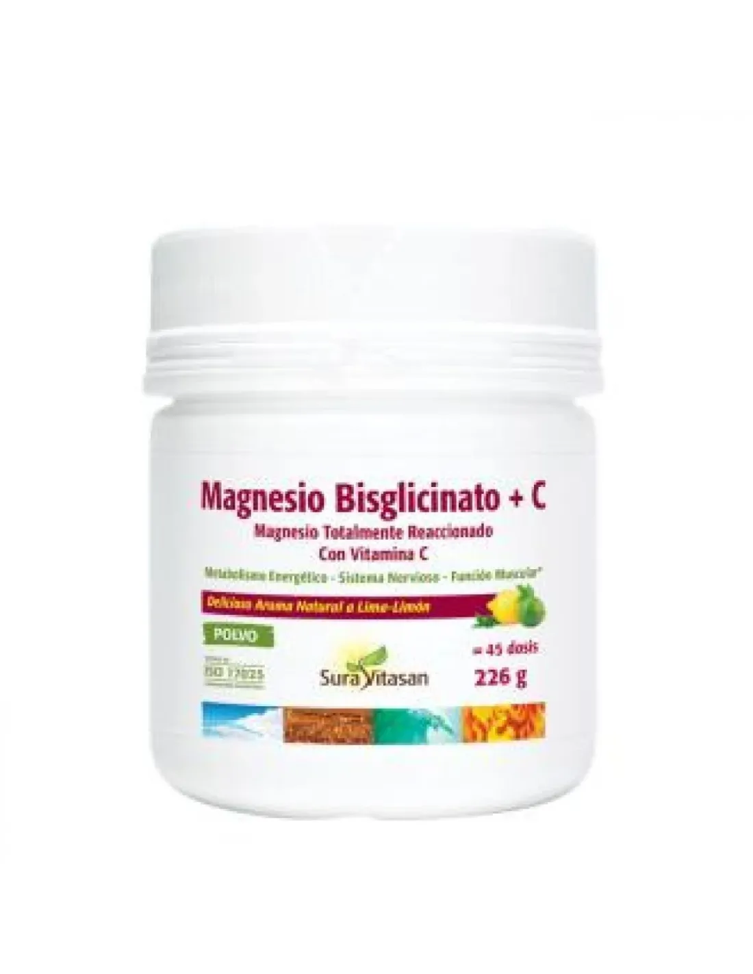 Magnesio Bisglicinato+ Vit. C 226Gr. de Sura Vitasan