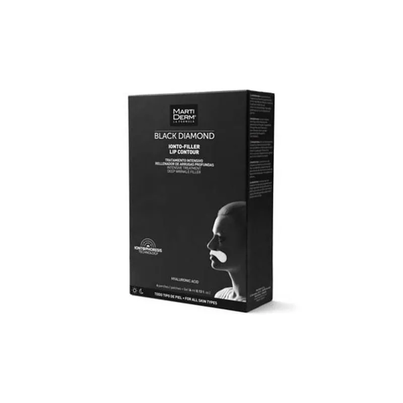 MartiDerm Black Diamond Ionto-Filler Lip Contour 4 Parches + Gel