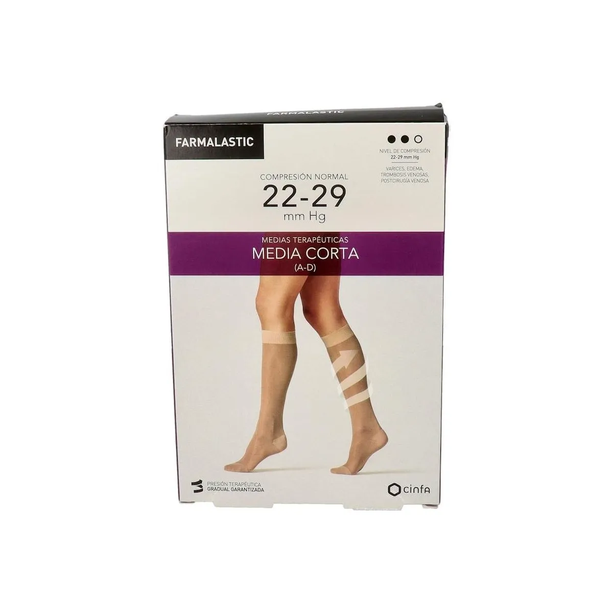 Media Farmal Cor Nor C/Punt Beige T/Rei-Pl 2 Un