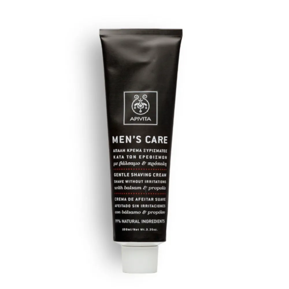 Mens Care Crema de Afeitar Suave, 100 ml. - Apivita