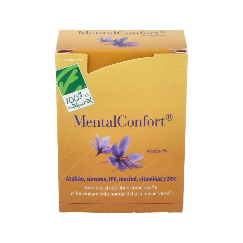 100% NATURAL MENTALCONFORT 60 CAPSULAS