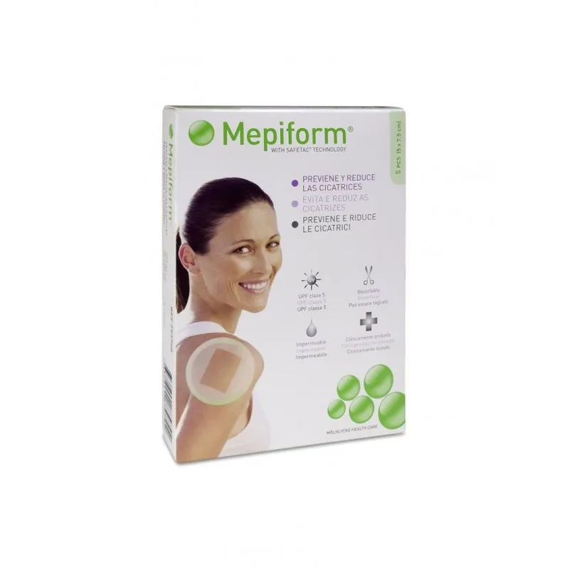 MEPIFORM REDUCTOR CICATRIZ 5 X 7,5 CM 5 UNIDADES