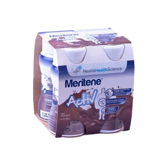 Meritene Activ 125 ml 4 Botellas Chocolate