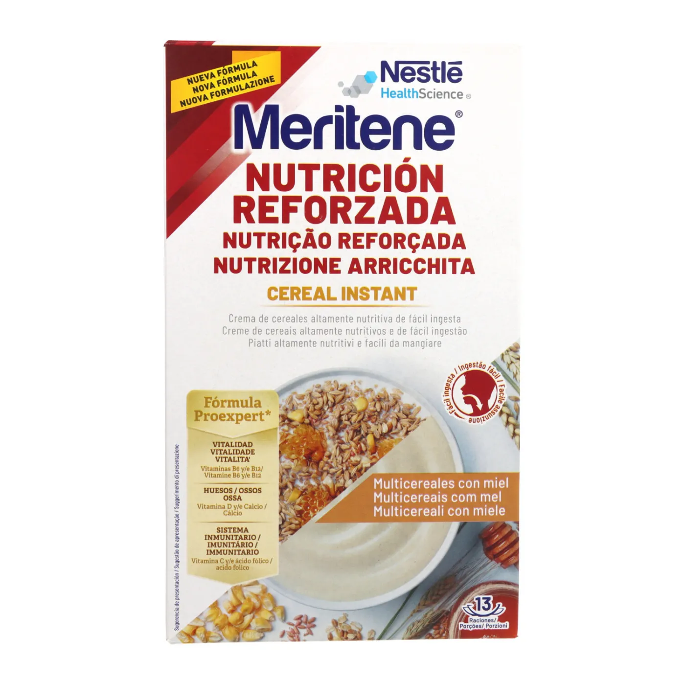 Meritene Cereal Instant Multicereales Con Miel 1 Bolsa 520 g