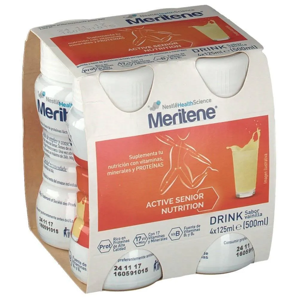 Meritene Drink Vainilla 4 x 125 ml