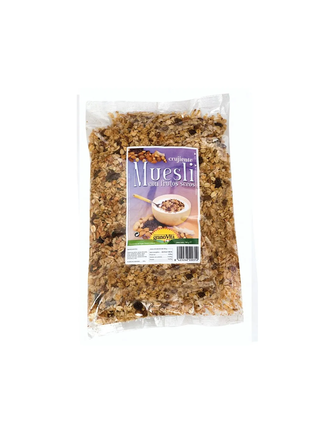 Muesli De Frutos Secos Crujiente 750Gr. de Granovita
