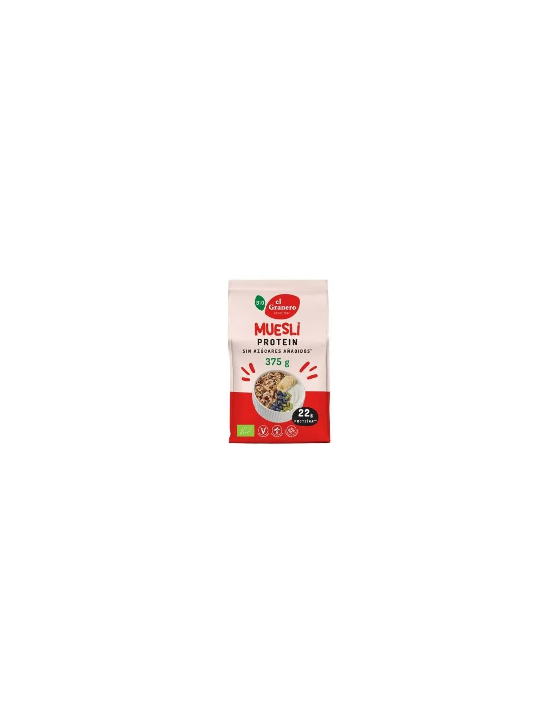 Muesli Protein 375Gr. Bio de El Granero