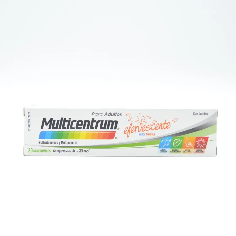 MULTICENTRUM EFERVESCENTE 20 COMP