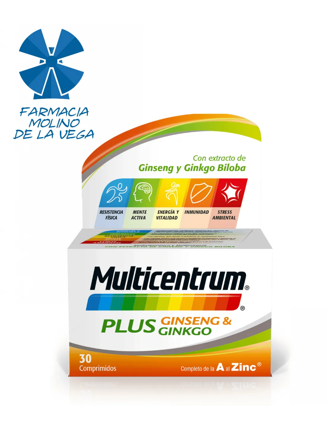 MULTICENTRUM PLUS GINSENG & GINKGO 30 COMPRIMIDOS