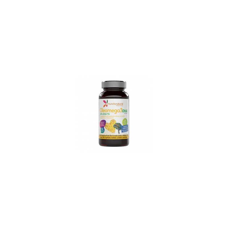 MUNDONATURAL OLEOMEGA 3 80% DHA TG 30 PERLAS