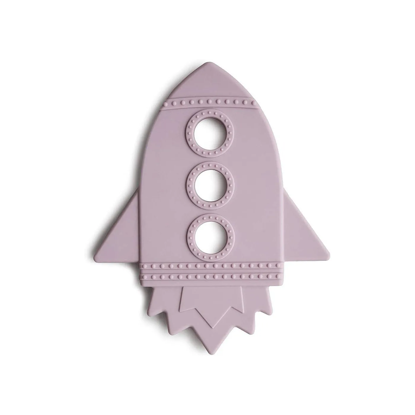Mushie Mordedor Silicona Rocket Soft Lilac Ref 4
