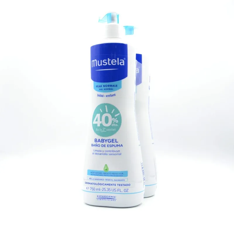 MUSTELA BABYGEL 750 ML DUPLO 30% DTO 2º UD
