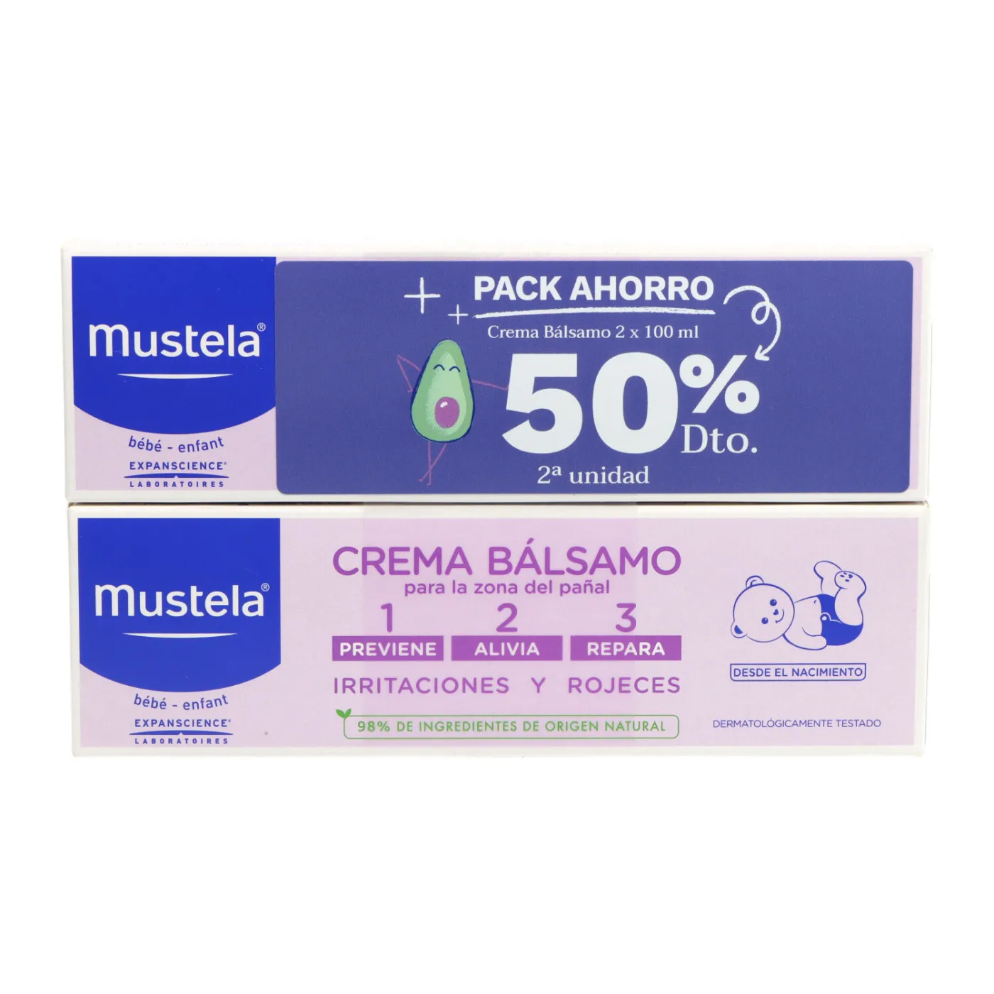 Mustela Crema Balsamo 2x100 ml Promo