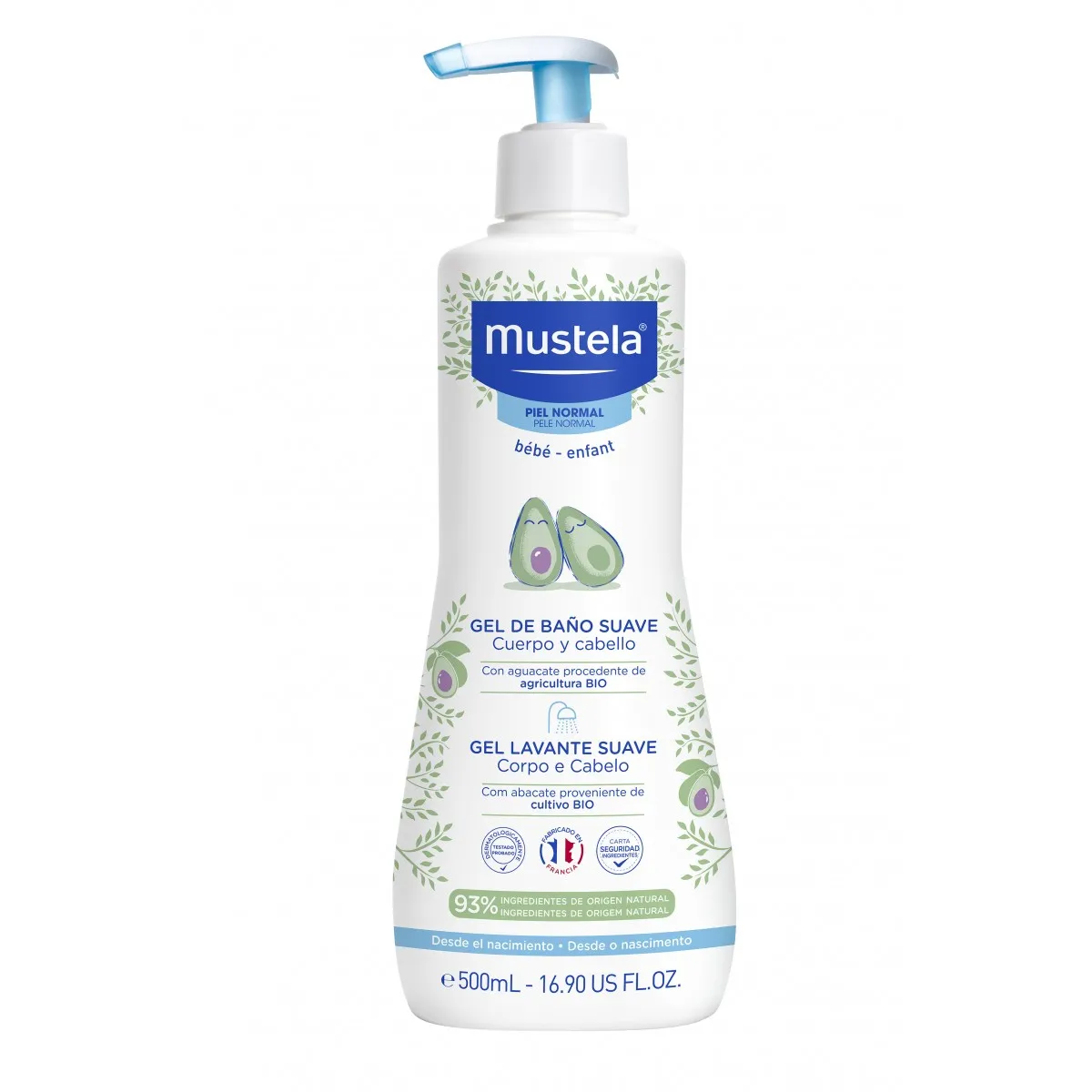 Mustela Gel De Baño Suave 500 ml