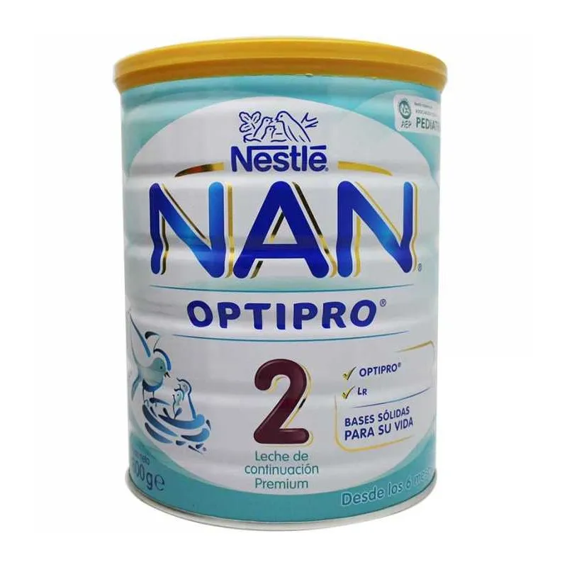 Nan 2 Optipro Leche De Continuación 800 Gr 6 Unidades