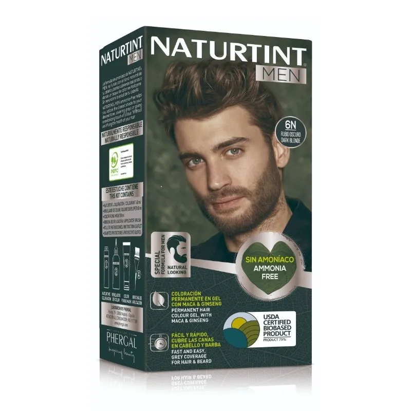 NATURTINT TINTE MEN 6N RUBIO OSCURO