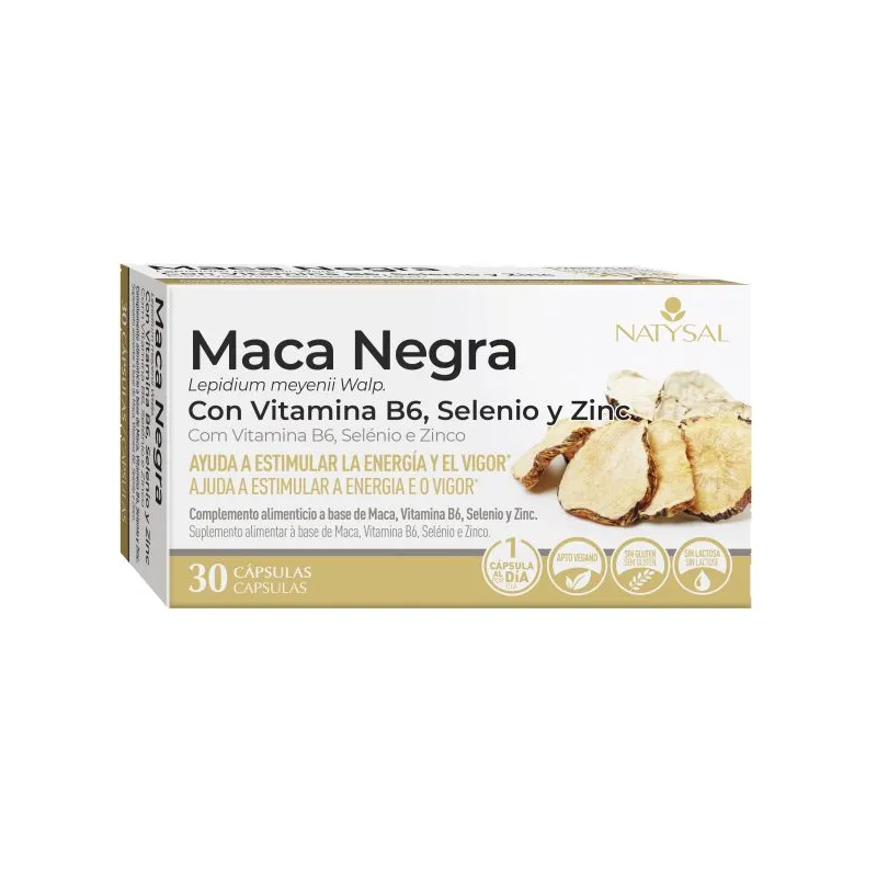 NATYSAL MACA NEGRA 30 CAPSULAS