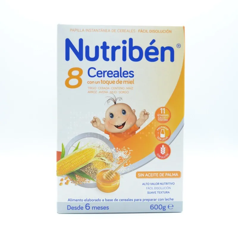 NB PAPILLA 8 CEREALES MIEL 600 G.