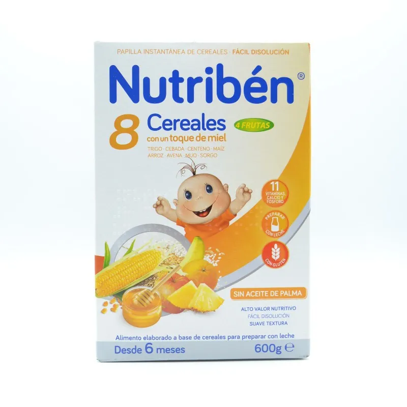 NB PAPILLA 8 CEREALES Y MIEL 4 FRUTAS 600G