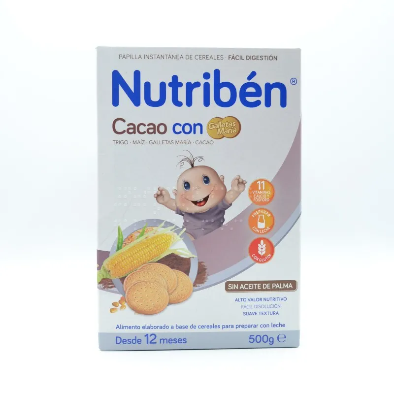 NB PAPILLA CACAO CON GALLETAS MARIA 500 G