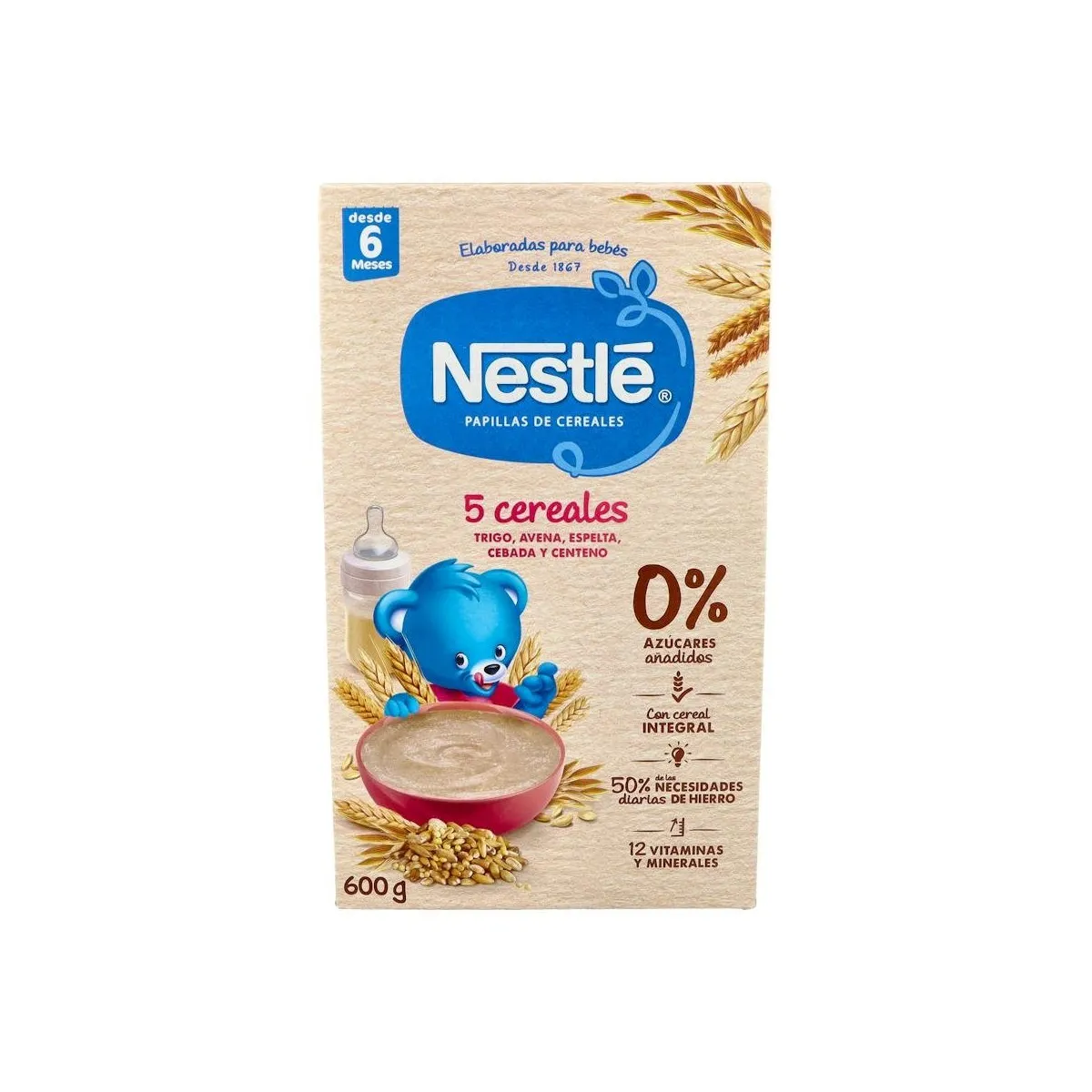 Nestle 5 Cereales 600 G