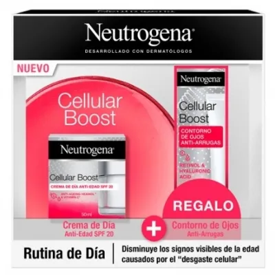 Neutrogena Cellular Boost Facial Pack Crema Día 50ml+Contorno Ojos 15ml