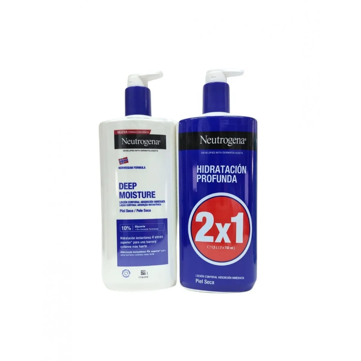 Neutrogena Loción Corporal Piel Seca 2 x 750 ml