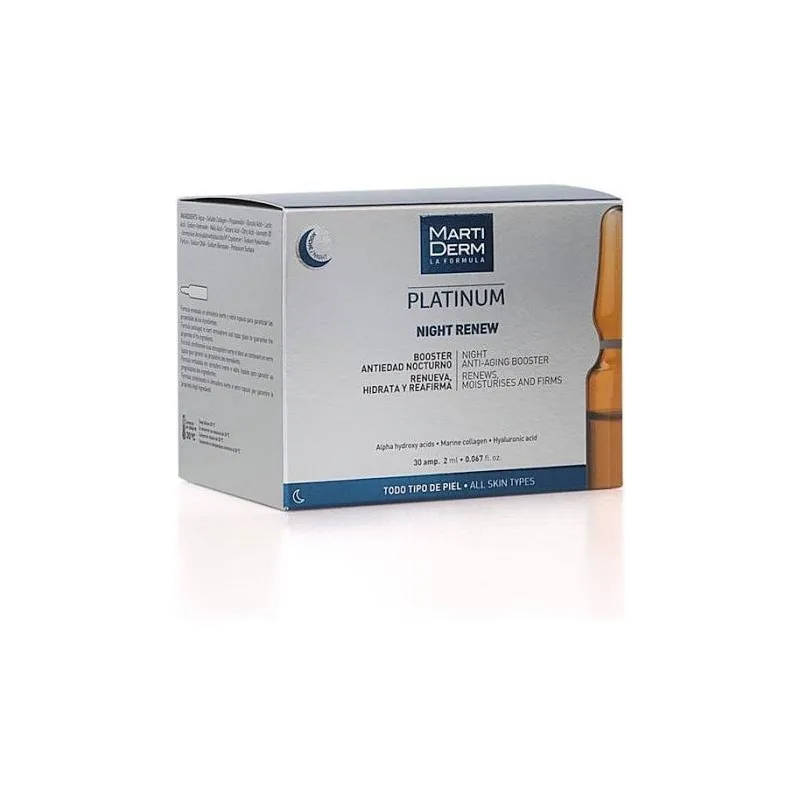 Night Renew Platinum Martiderm 30 Ampollas