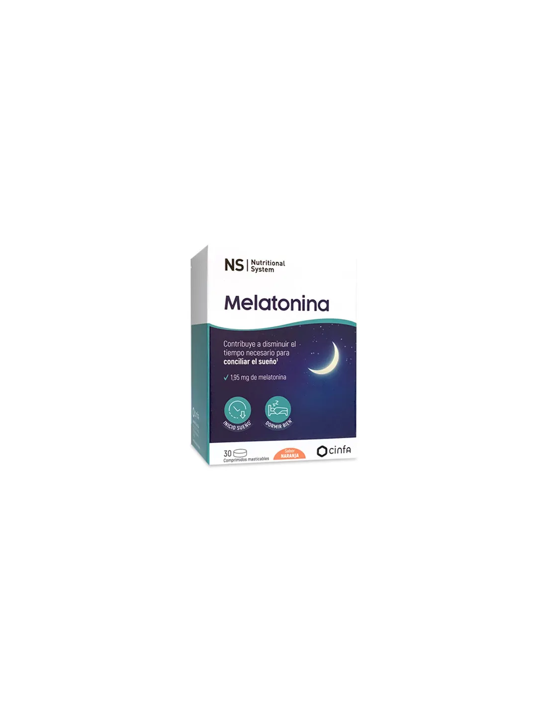 NS MELATONINA 1.95 MG 30 COMPRIMIDOS MASTICABLES
