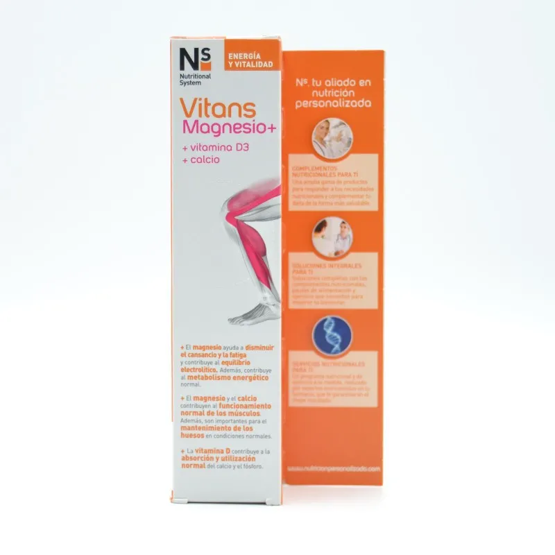 NS VITANS MAGNESIO+VIT D+CALCIO 15 COMPRIMIDOS EFERVESCENTES
