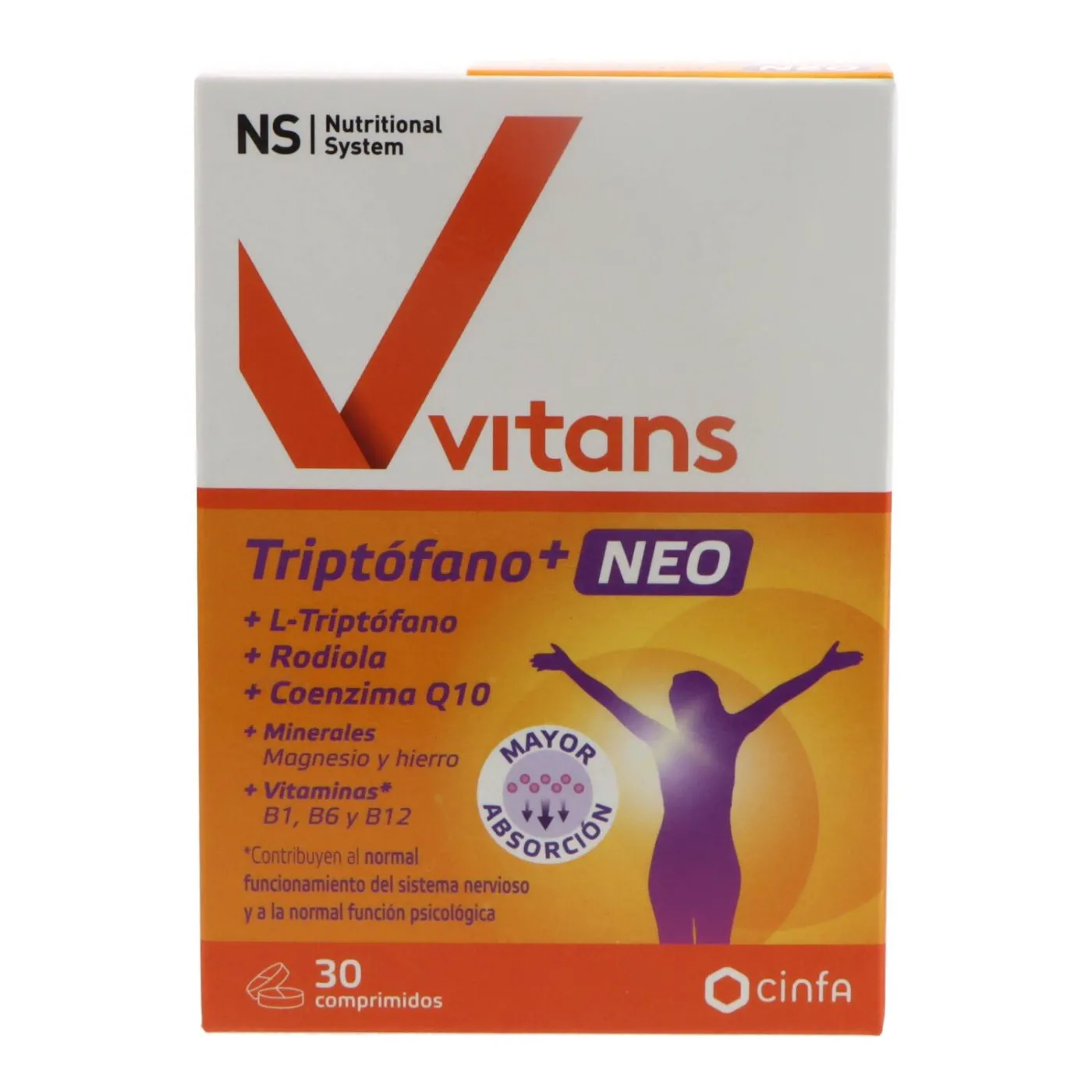 Ns Vitans Triptofano Neo 30 Comp