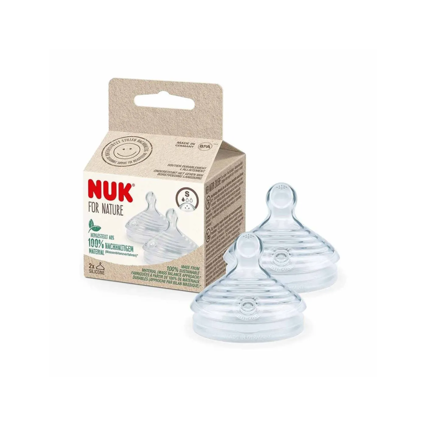 Nuk Nature Sense Tetina Silicona Talla S 06m 2 U