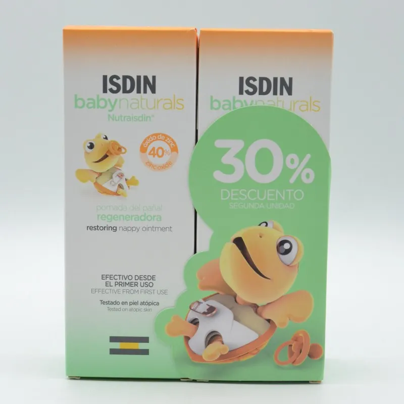 NUTRAISDIN BABY NATURALS POMADA DE PAÑAL ZN40 DUPLO 100 ML X2
