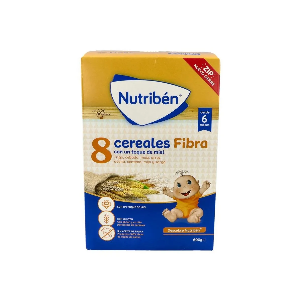 Nutriben 8 Cereales Miel Fibra 600 G