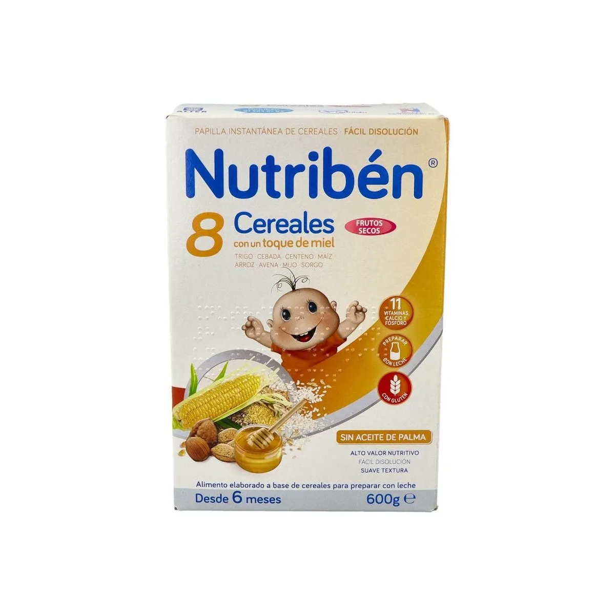 Nutriben 8 Cereales Miel Frutos Secos 600 G