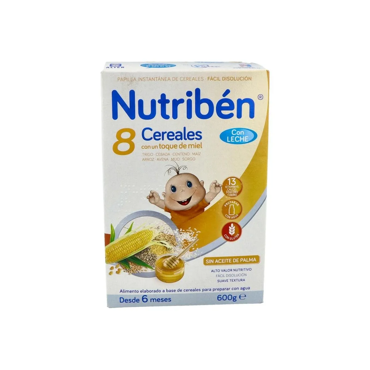 Nutriben 8 Cereales Miel Leche Adaptada 600 G