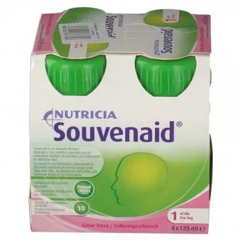 Nutricia Souvenaid Fresa - 4x125 ml, Fluido
