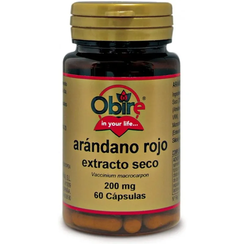 OBIRE ARANDANO ROJO EXTRACTO SECO 200 MG 60 CAPSULAS